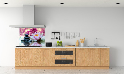 Kitchen wall panels water lily