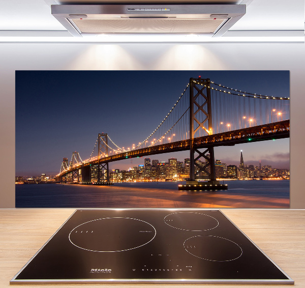 Cooker splashback San Francisco bridge