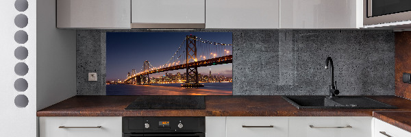 Cooker splashback San Francisco bridge