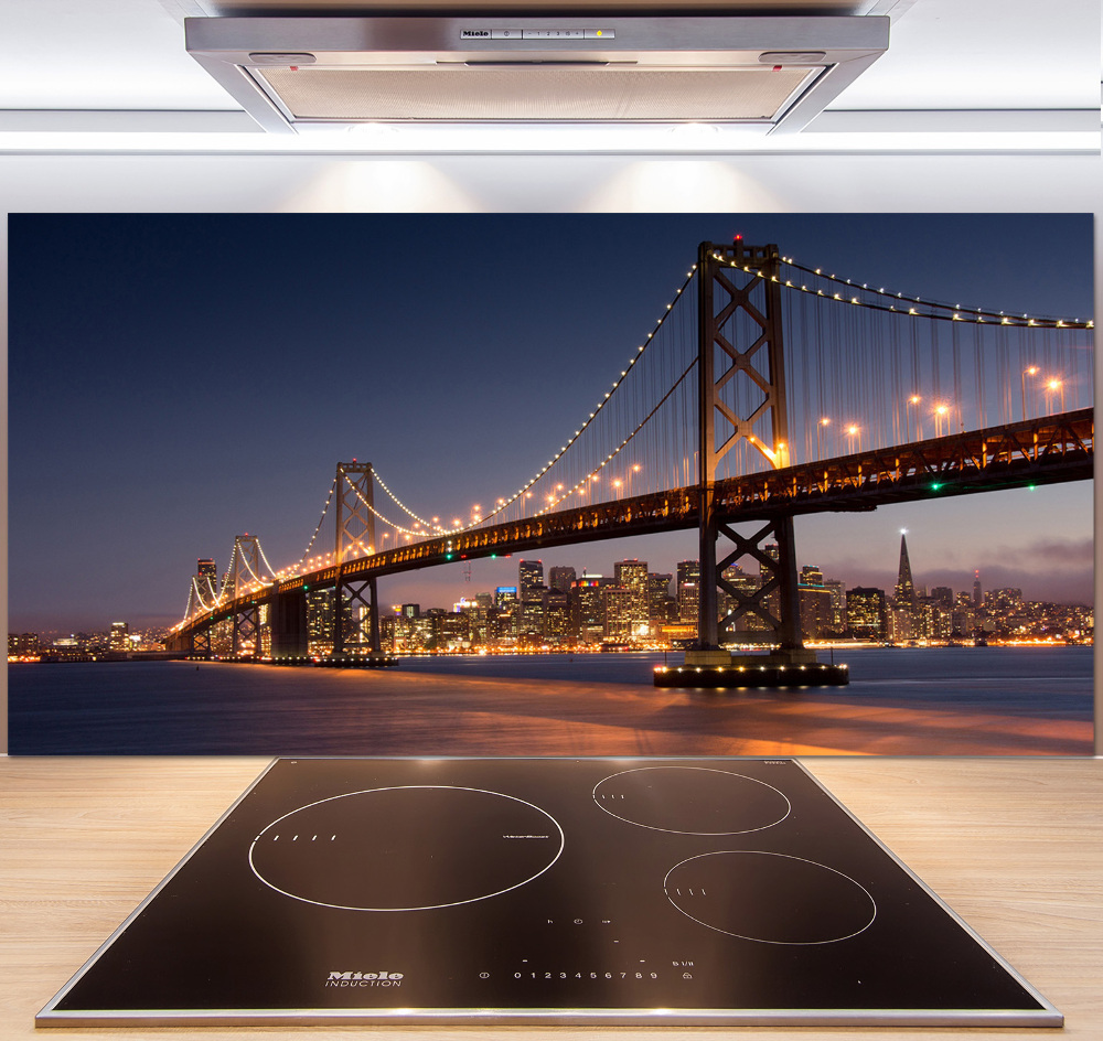 Cooker splashback San Francisco bridge