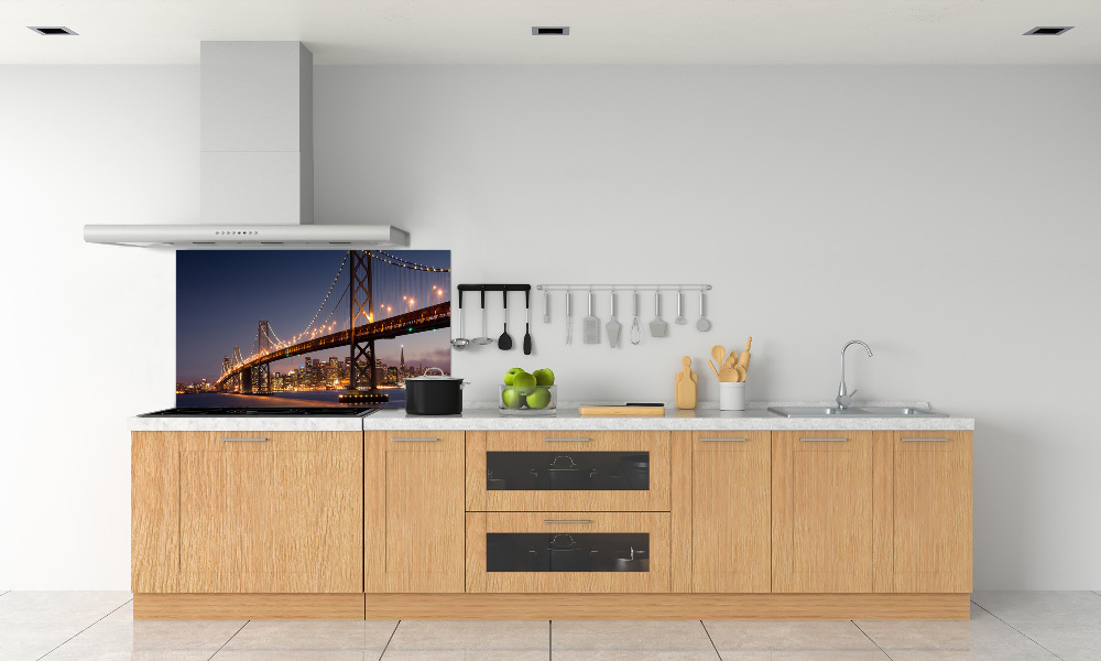 Cooker splashback San Francisco bridge