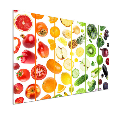 Kitchen splashback Fruits and vegetables