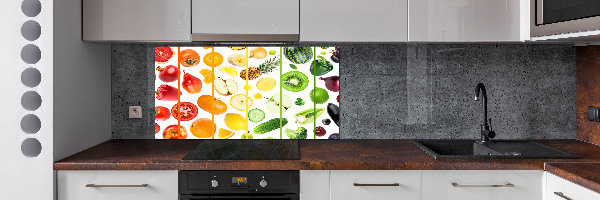 Kitchen splashback Fruits and vegetables