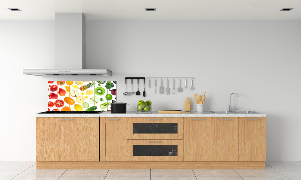 Kitchen splashback Fruits and vegetables