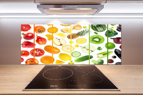 Kitchen splashback Fruits and vegetables