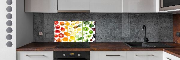 Kitchen splashback Fruits and vegetables