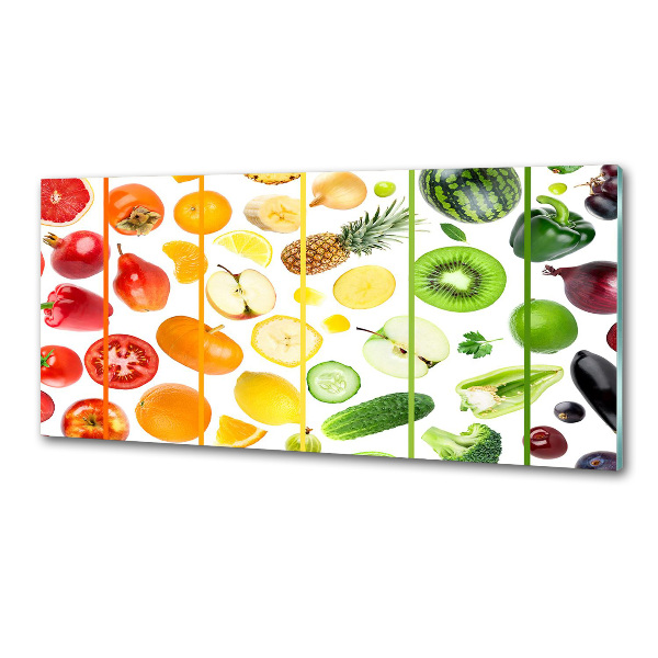 Kitchen splashback Fruits and vegetables