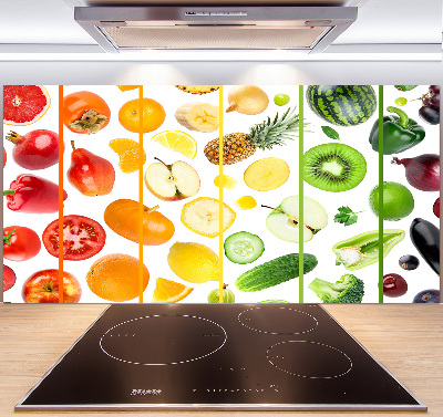 Kitchen splashback Fruits and vegetables