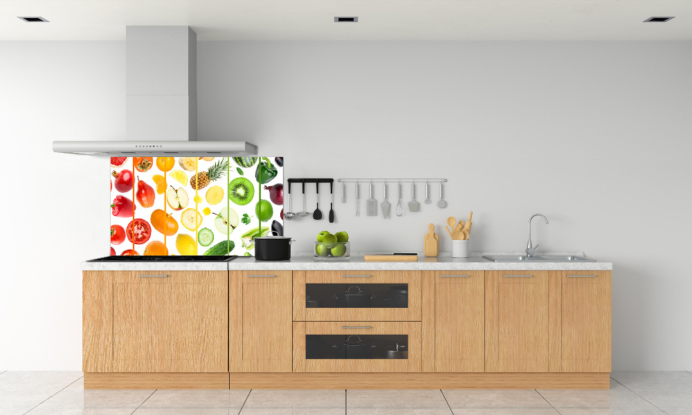 Kitchen splashback Fruits and vegetables