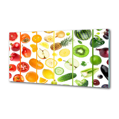 Kitchen splashback Fruits and vegetables