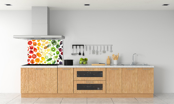 Kitchen splashback Fruits and vegetables