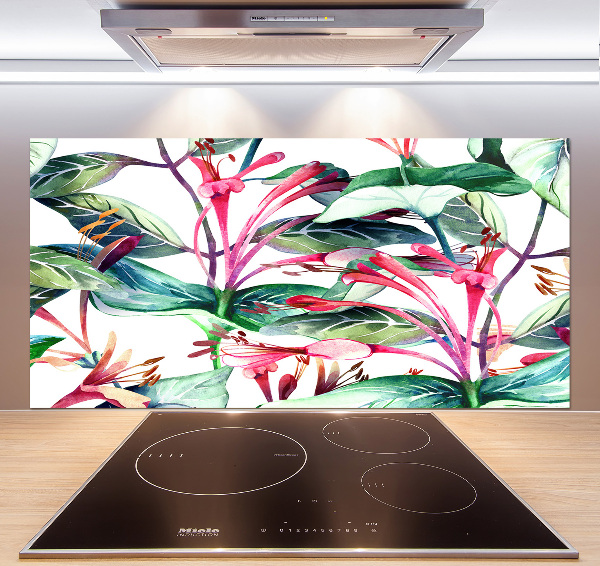 Kitchen splashback panel Honeysuckle