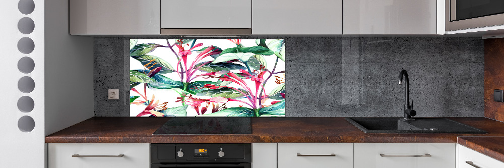 Kitchen splashback panel Honeysuckle