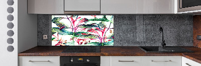 Kitchen splashback panel Honeysuckle