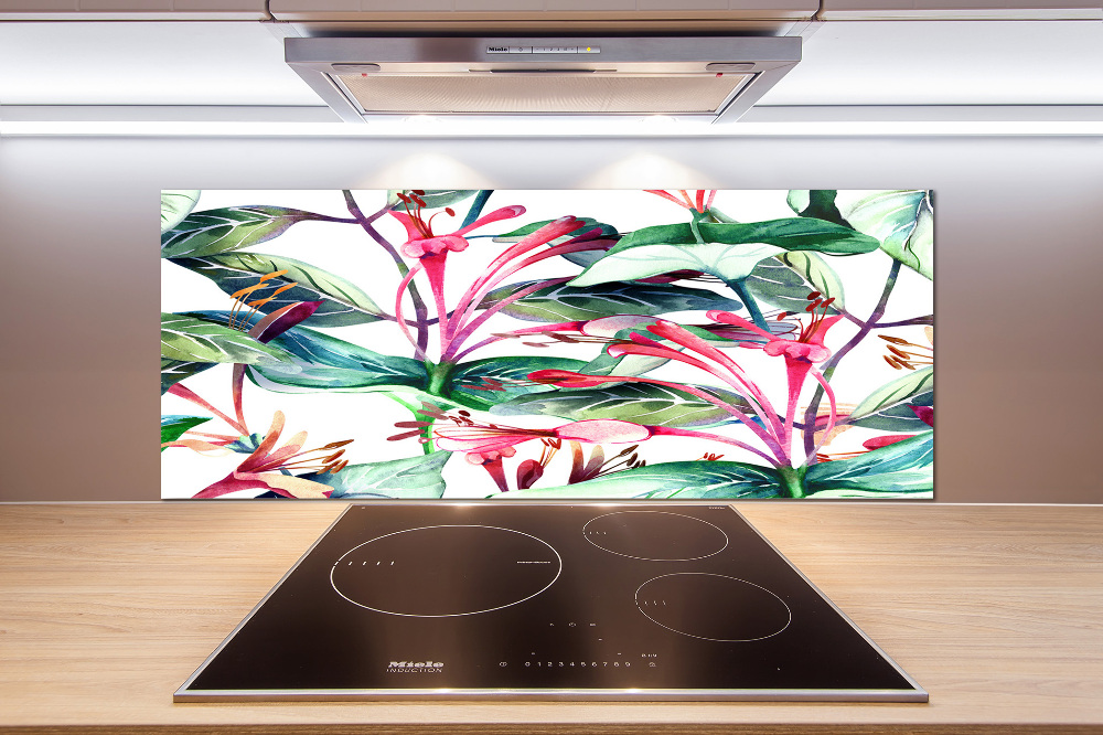 Kitchen splashback panel Honeysuckle