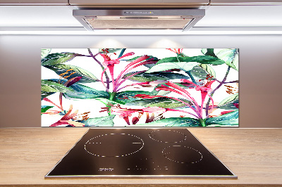 Kitchen splashback panel Honeysuckle