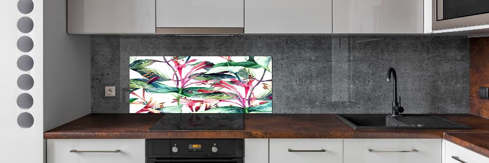 Kitchen splashback panel Honeysuckle