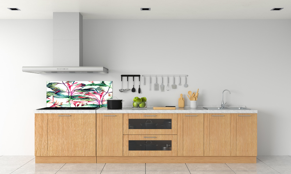 Kitchen splashback panel Honeysuckle