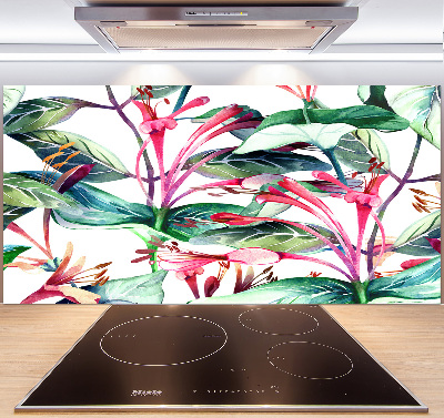 Kitchen splashback panel Honeysuckle