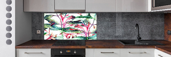 Kitchen splashback panel Honeysuckle