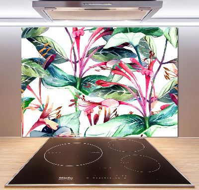 Kitchen splashback panel Honeysuckle