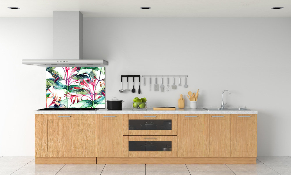 Kitchen splashback panel Honeysuckle