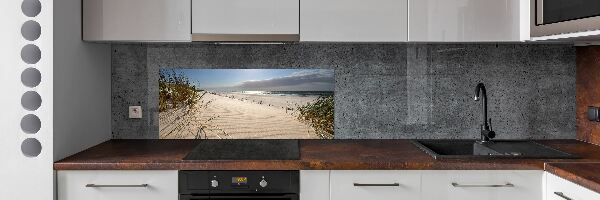 Cooker splashback Mrzeżyno beach