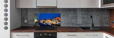 Cooker splashback Bydgoszcz at night