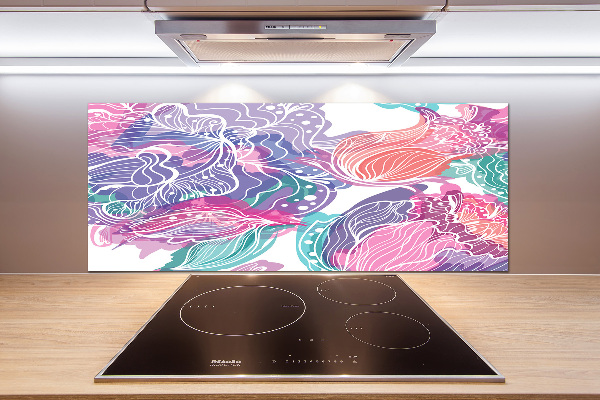 Kitchen splashback Magic Flowers