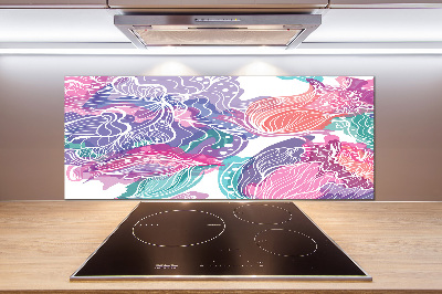 Kitchen splashback Magic Flowers