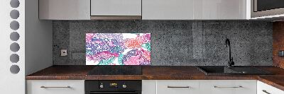 Kitchen splashback Magic Flowers