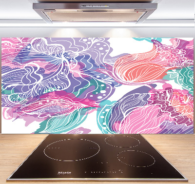 Kitchen splashback Magic Flowers