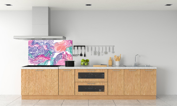 Kitchen splashback Magic Flowers