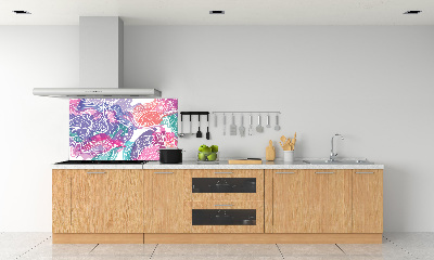 Kitchen splashback Magic Flowers