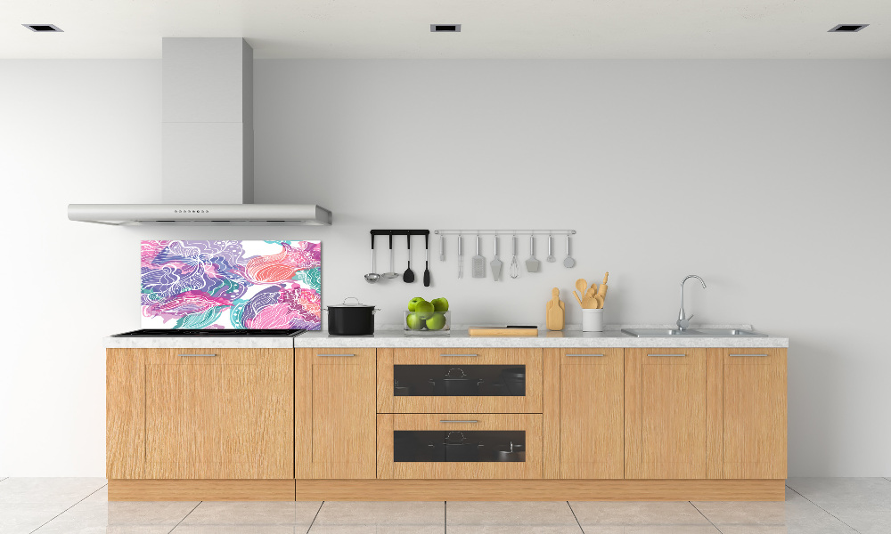 Kitchen splashback Magic Flowers