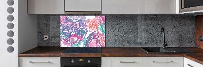 Kitchen splashback Magic Flowers