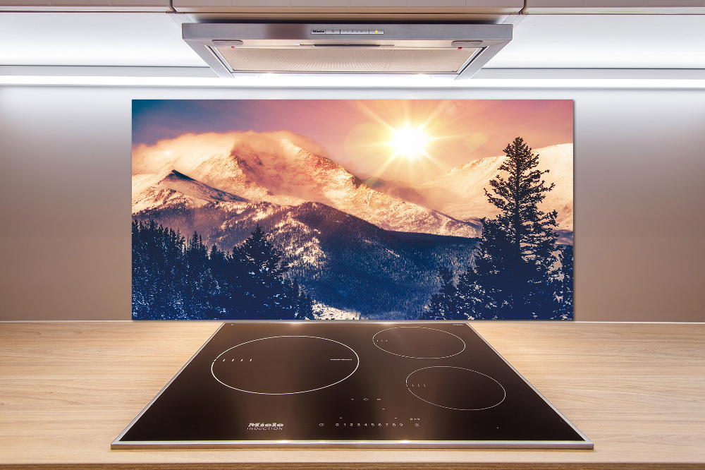 Cooker splashback Colorado mountains