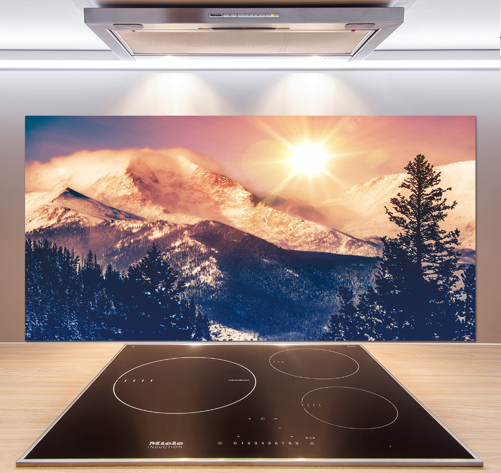 Cooker splashback Colorado mountains