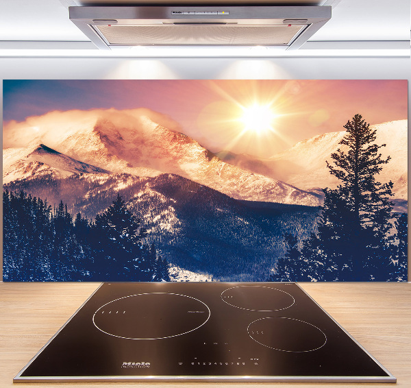 Cooker splashback Colorado mountains