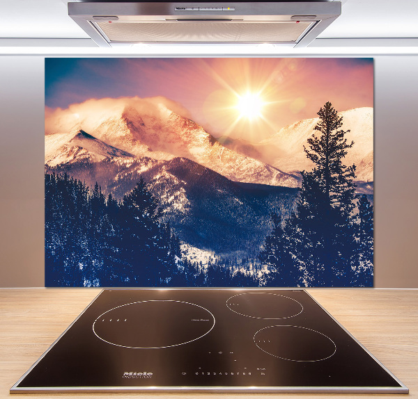 Cooker splashback Colorado mountains