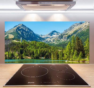 Cooker splashback Lake in the mountains