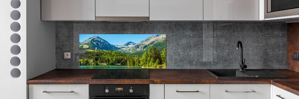 Cooker splashback Lake in the mountains