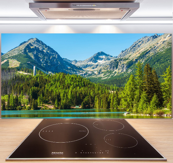 Cooker splashback Lake in the mountains