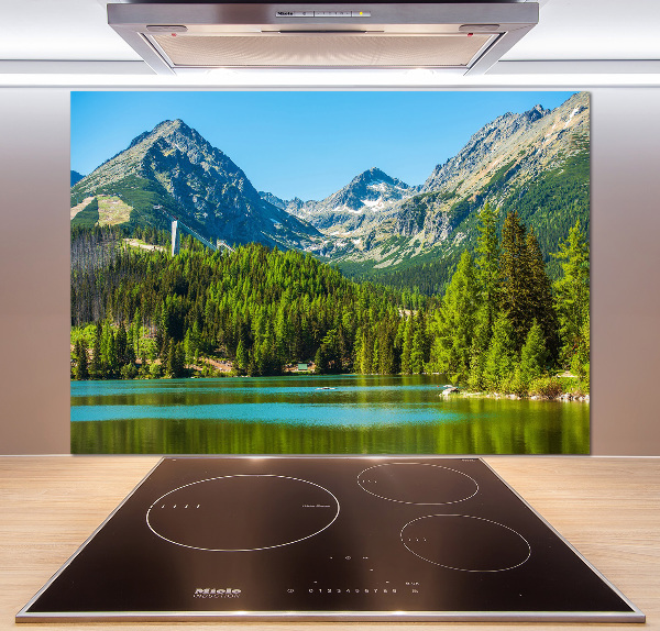 Cooker splashback Lake in the mountains