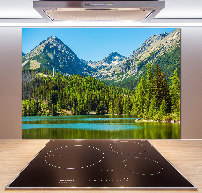 Cooker splashback Lake in the mountains