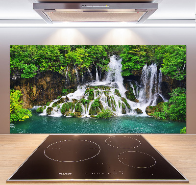 Cooker splashback Waterfall in the mountains