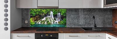 Cooker splashback Waterfall in the mountains