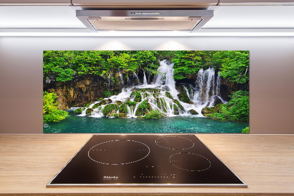 Cooker splashback Waterfall in the mountains