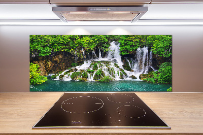 Cooker splashback Waterfall in the mountains