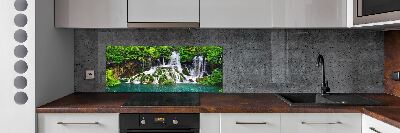 Cooker splashback Waterfall in the mountains